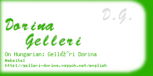 dorina gelleri business card